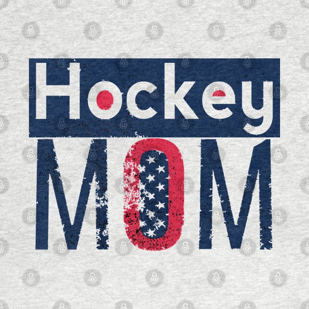 American Hockey Mom in Blue by M Dee Signs